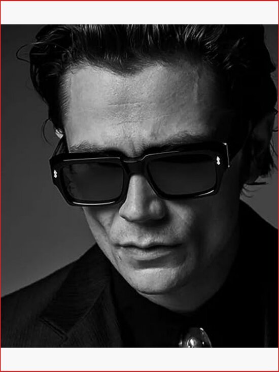 Square Frame Sunglasses UV400 Protection Unisex Rectangle Shades main image 6